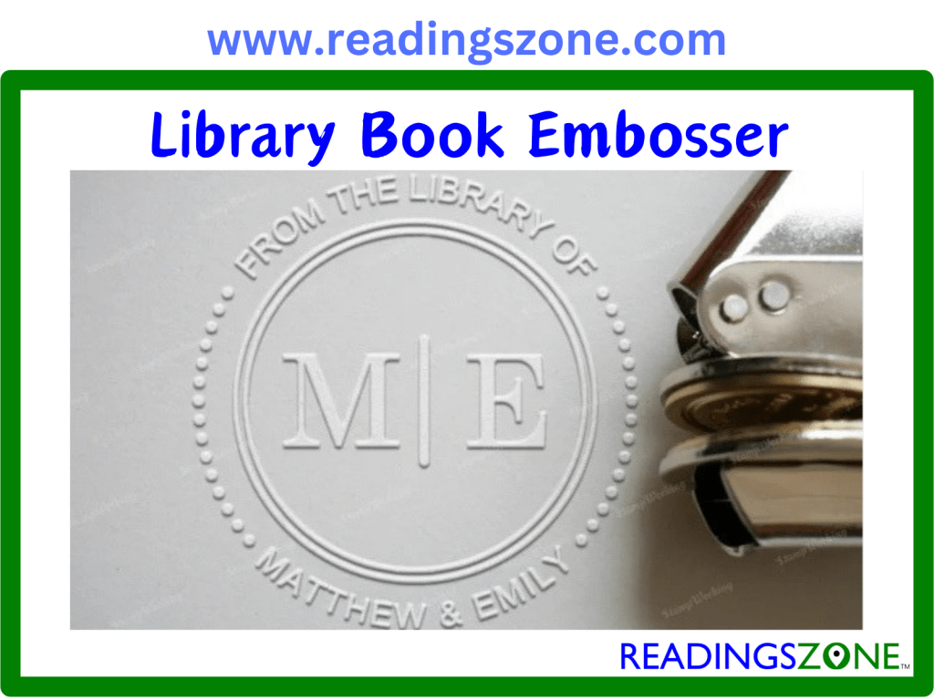 Library book embosser-