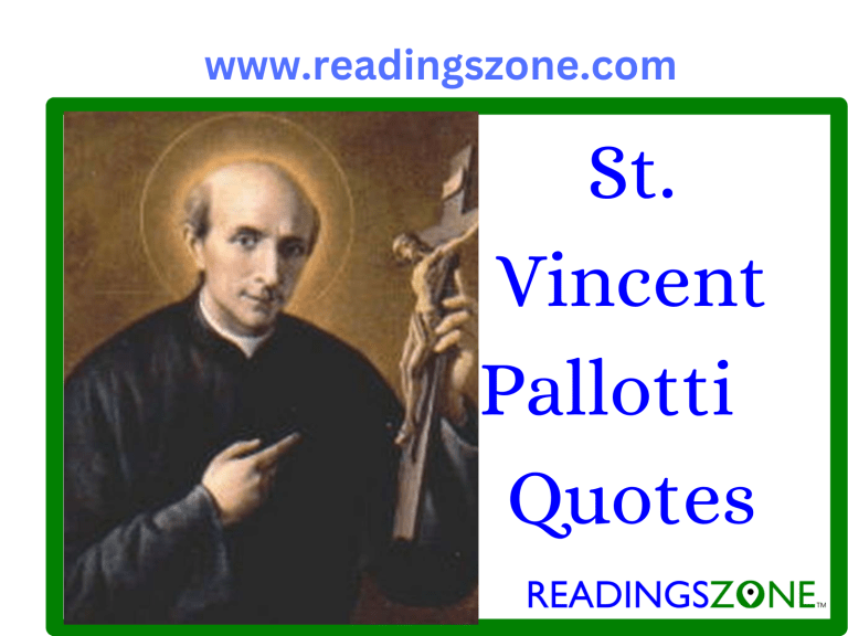 St. Vincent Pallotti quotes