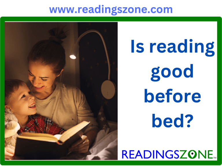 Is reading good before bed-