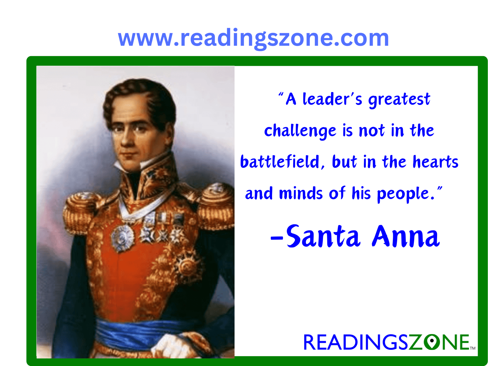 Best Santa Anna quotes for universal nationalism!