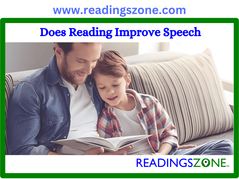 Does reading improve speech-