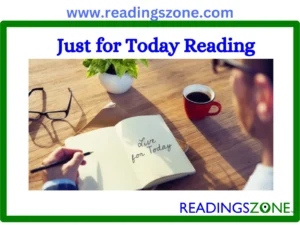 Just For Today Reading: Inspiring Words for Your Healing Journey!